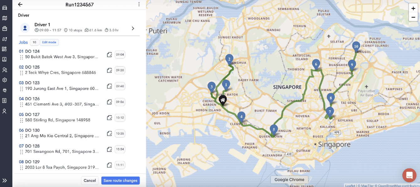 Detrack Routing